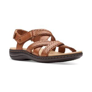 Clarks Laurieann Rena Strappy Sandals Women’s Comfort Shoes Brown Tan 7 MSRP $94